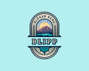 Emblem - Mountain Lake Adventure logo design
