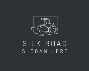 Road Roller Construction logo design