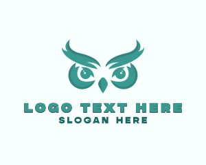 Eyes - Wildlife Owl Aviary logo design