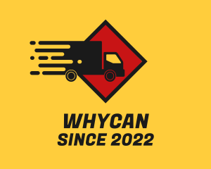 Dump Truck - Fast Cargo Haul logo design
