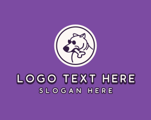 Spike Collar - Pet Dog Animal Shelter logo design