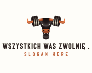 Fitness Gym Bull Weights logo design