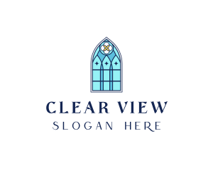 Cathedral Glass Window logo design