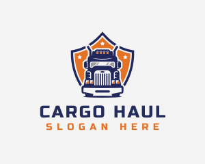 Forwarding Cargo Truck logo design