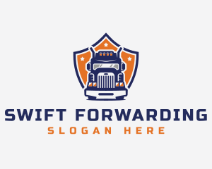 Forwarding Cargo Truck logo design