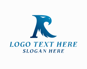 Sports Team - Eagle Aviation Letter R logo design