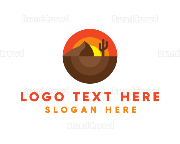 Modern Rounded Desert Logo