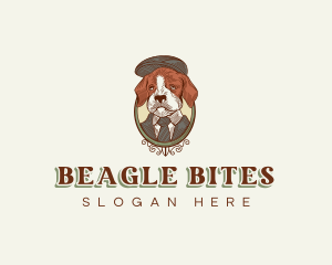 Beagle - Stylish Dapper Dog logo design
