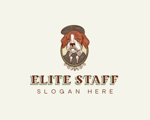 Beagle - Stylish Dapper Dog logo design