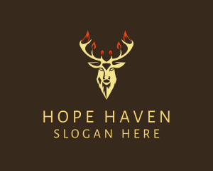 Hunting - Rustic Stag Hipster logo design