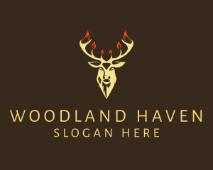 Rustic Stag Hipster logo design