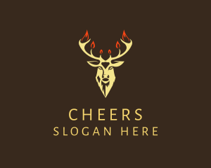 Rustic - Rustic Stag Hipster logo design
