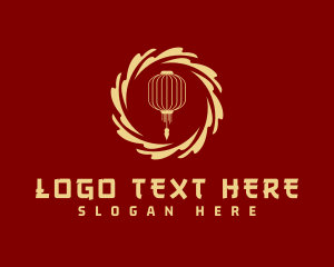 Chinese Restaurant - Premium Chinese Lantern logo design