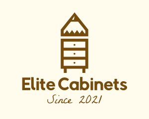 Cabinet - Pencil Dresser Cabinet logo design