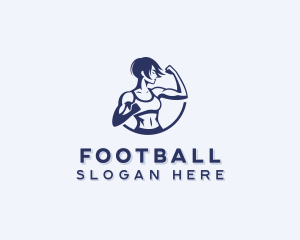 Training - Muscle Woman Gym logo design