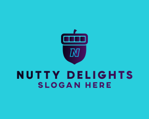 Peanut - Acorn Digital Nut logo design
