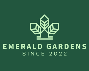 Home Leaf Yard Landscaping logo design