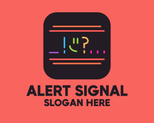 Notification - Neon Chat Reaction App logo design