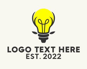 Light Bulb - Reindeer Light Bulb logo design