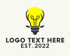 Lighting - Reindeer Light Bulb logo design