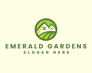 House Field Landscaping logo design