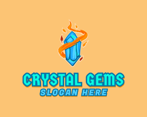 Flame Jewel Ice logo design