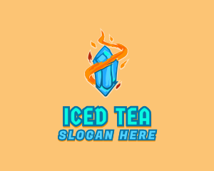 Flame Jewel Ice logo design