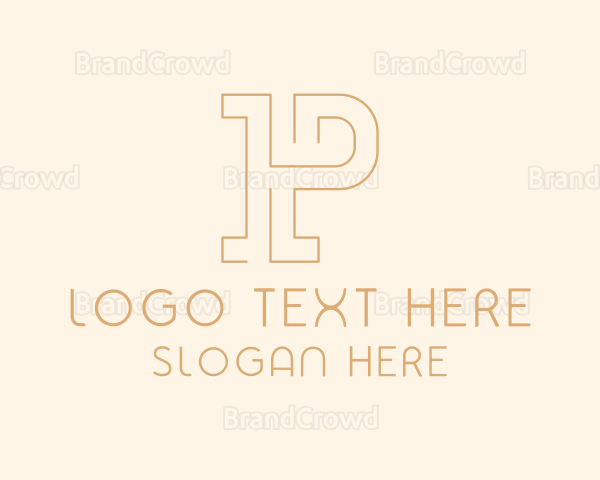 Minimalist Startup Business Letter P Logo
