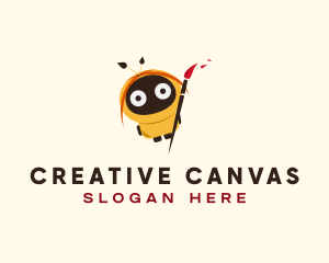 Artist - Cartoon Robot Artist logo design