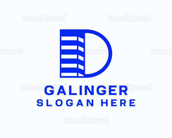 Building Letter D Company Logo