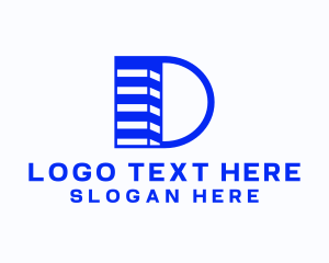 Company - Building Letter D Company logo design