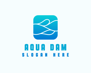 Wave Aqua Water logo design