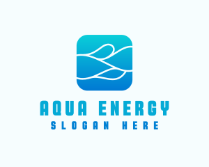 Wave Aqua Water logo design