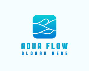 Wave Aqua Water logo design