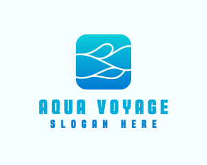 Wave Aqua Water logo design