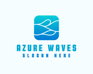 Wave Aqua Water logo design