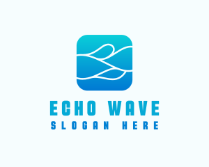 Wave Aqua Water logo design