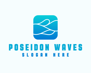 Wave Aqua Water logo design