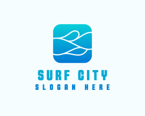 Wave Aqua Water logo design