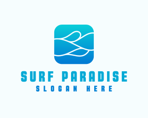 Wave Aqua Water logo design