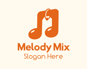 Album - Modern  Music Note logo design
