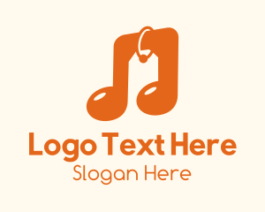 Music App - Modern  Music Note logo design