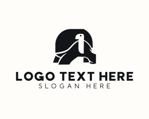 Turtle - Wild Island Tortoise logo design