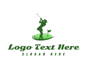 Leisure - Female Athlete Woman logo design