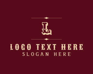 Horns - Classic Western Saloon logo design