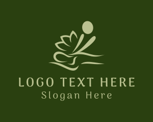 Lotus - Relaxing Massage Spa logo design