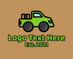 Express Delivery - Delivery Pickup Truck logo design
