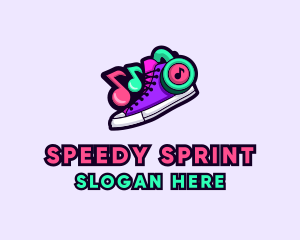 Sprint - DJ Headset Shoes logo design