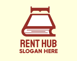 Rent - Book Bed Hotel logo design