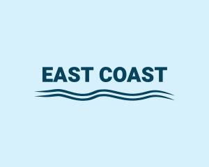 Marine Beach Coast Wave logo design